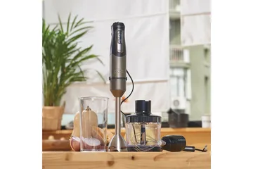 Stavmixerset Black+Decker Brushed 1200W - Kolgrå|Svart - Hushåll - Köksmaskiner - Blanda & hacka