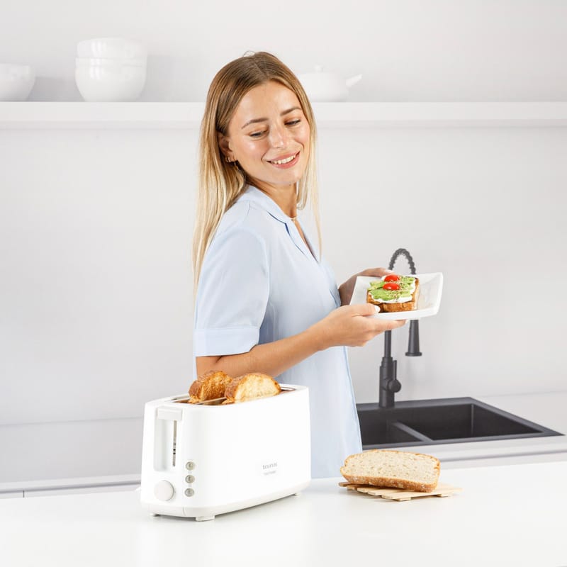 Brödrost Taurus Toastissimo Långt Spår - vit - Hushåll - Köksmaskiner - Värma & koka