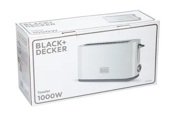 Brödrost Black+Decker 1000W Vit - Vit - Hushåll - Matlagning & Bakning - Köksredskap & kökstillbehör