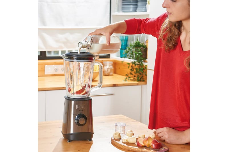 Kannmixer Black+Decker 800W 1.5L Borstat Stål - Grå - Hushåll - Matlagning & Bakning - Köksredskap & kökstillbehör