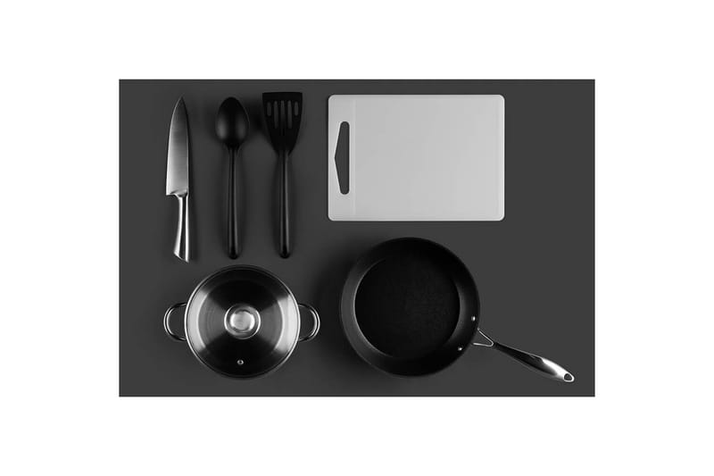 Köksset Maku Basic 6 Delar, Svart||Vit