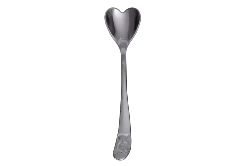 Kosova Sked 12-pack 11 cm Hjärtform Rostfritt Stål, Metallic