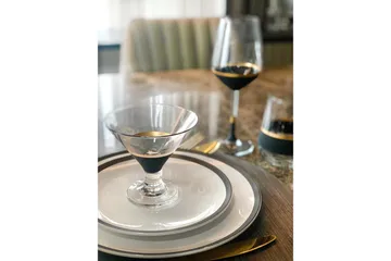 Glass Set 6-pack - Svart/Guld - Hushåll - Servering & Dukning - Dricksglas - Cocktailglas