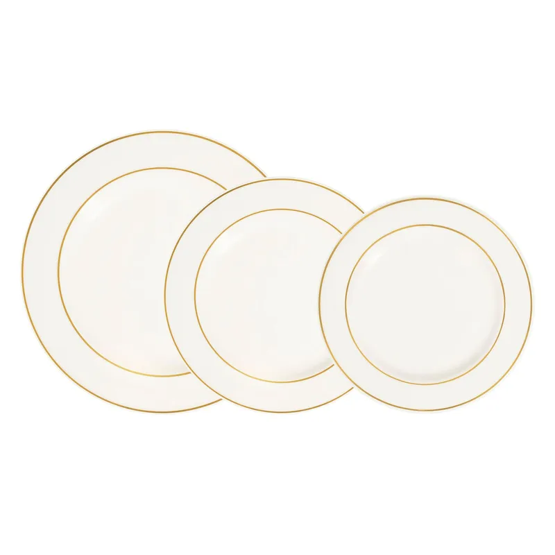Garyn Servis (18 delar) 30x32x31 cm - Vitt/guld - Hushåll - Servering & Dukning - Porslin