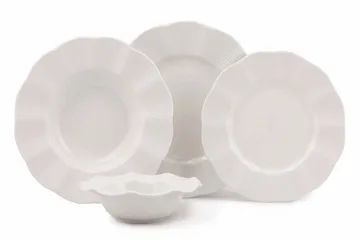 Adine Middagsservis 24 Delar Porslin - Creme - Hushåll - Servering & Dukning - Porslin