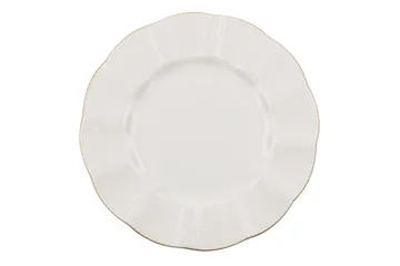 Adine Middagsservis 24 Delar Porslin - Creme/Guld - Hushåll - Servering & Dukning - Tallrikar & skålar