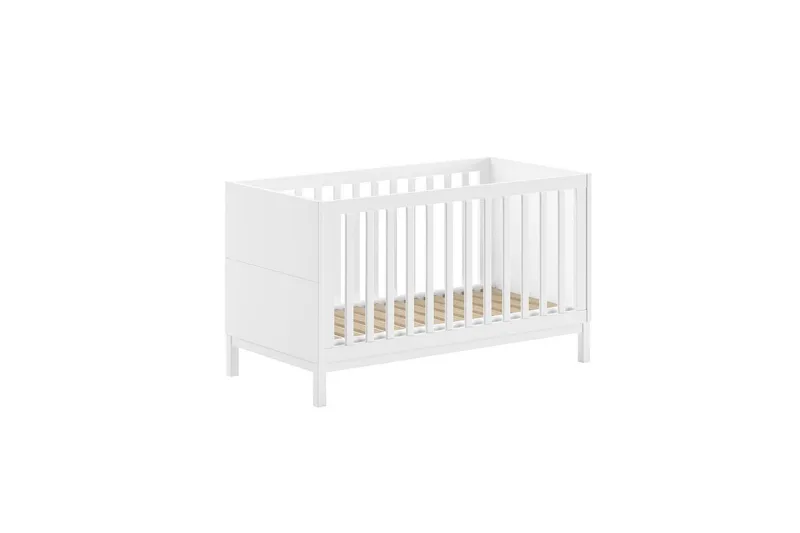 Eva Spjälsäng 74x145 cm - Vit - Möbler - Barnmöbler - Barnsäng & juniorsäng - Spjälsäng