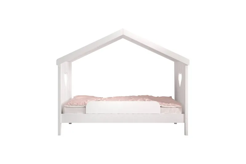 Säng med fallskydd Amori Vit - Möbler - Barnmöbler - Barnsäng & juniorsäng - Hussäng