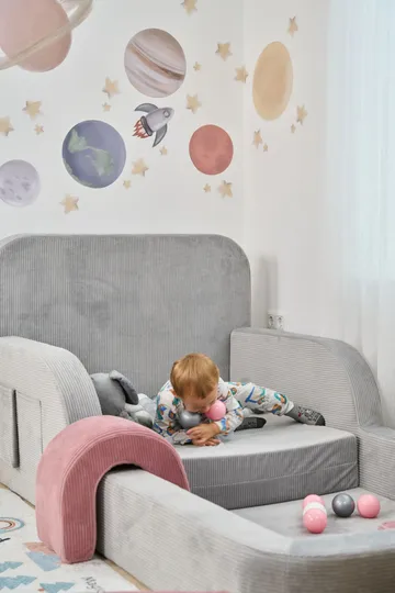 Selnor Barnsäng 90x90x210 cm - Grå - Möbler - Barnmöbler - Barnsäng & juniorsäng