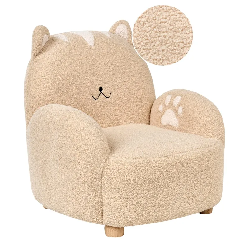 Barnfåtölj Zoar, Beige, brun