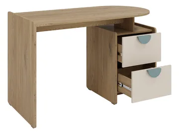 Zarek Sovrumsmöbelset - Brun, beige och blå - Möbler - Barnmöbler - Förvaring barnrum - Skåp barnrum