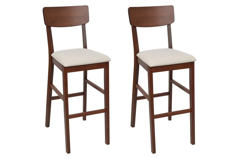 Barstol Ambler set om 2 Ljus Trä-Beige, Ljus Trä-Beige