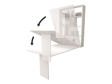 Abi Vägghängt Bord 85x203 cm - Valnöt - Möbler - Bord & matgrupper - Klaffbord & Hopfällbart bord