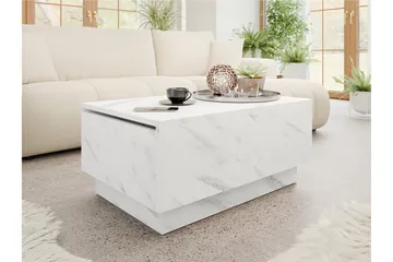 Adrianah Soffbord 90 cm - Vit - Möbler - Bord & matgrupper - Soffbord