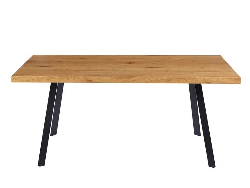 Algot Rektangulärt Matbord 180 cm i Trä och Metall med Ekutseende, Natur|Svart