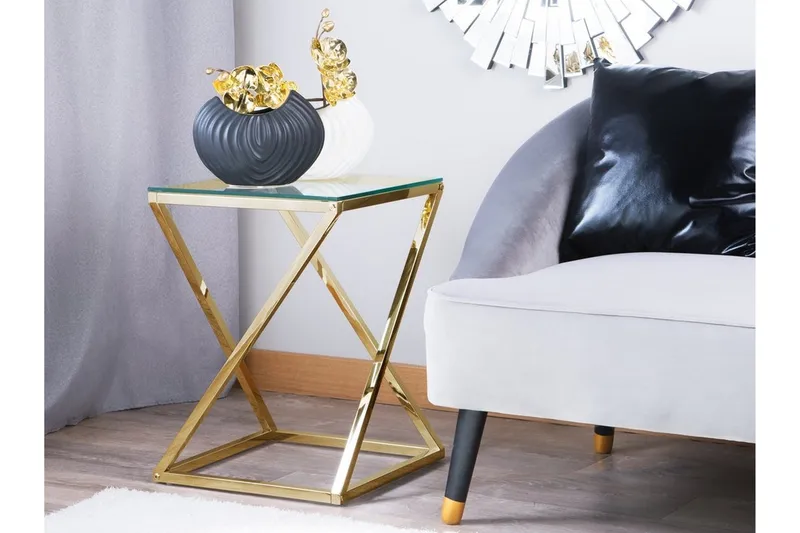 Beverly Sidobord 40 cm, Guld