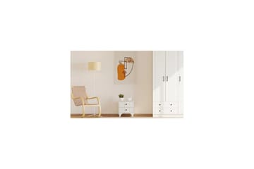 Beynor Sängbord 45 cm - Matt Vit - Möbler - Bord & matgrupper - Avlastningsbord - Sängbord & nattduksbord