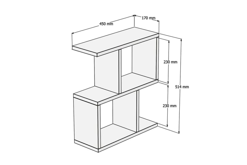 Gersby Sidobord 45 cm - Brun - Möbler - Bord & matgrupper - Avlastningsbord - Brickbord & småbord