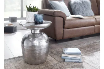 Leshun Sidobord 37 cm - Silver - Möbler - Bord & matgrupper - Avlastningsbord - Brickbord & småbord