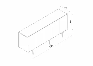 Capella Konsolbord 180x60x40 cm - Sandsten - Möbler - Bord & matgrupper - Avlastningsbord - Hallbord