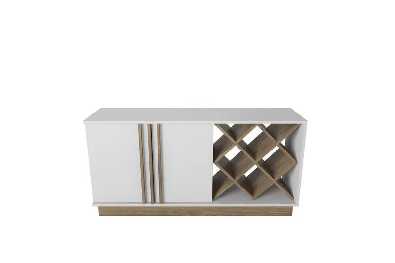 Dasina Konsollbord 148 cm, Vit/Valnöt