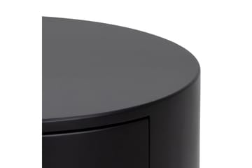 Hastane Sängbord 40 cm Rund i Trä med Metallunderrede - Svart - Möbler - Bord & matgrupper - Avlastningsbord - Sängbord & nattduksbord