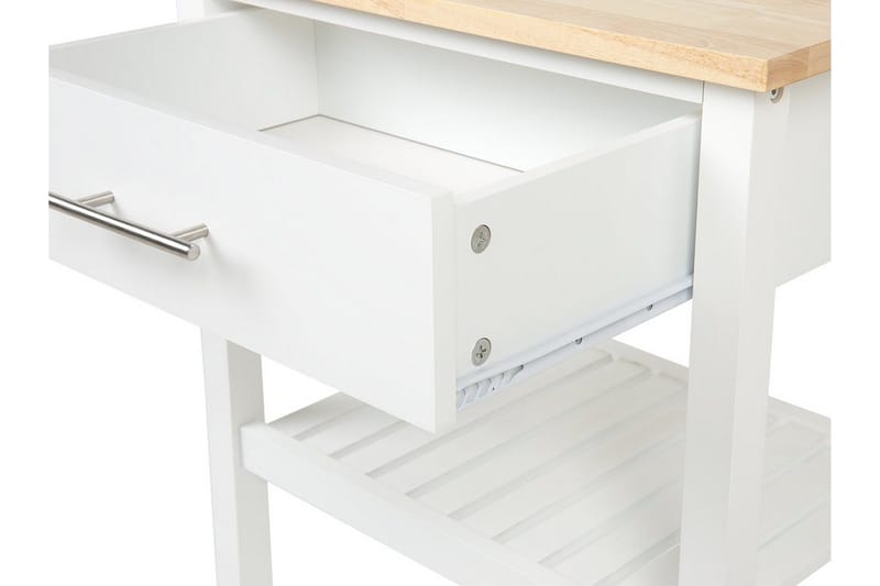 Hiuma Serveringsbord 58 cm - Vit - Möbler - Bord & matgrupper - Serveringsvagn & barvagn - Rullbord, rullvagn & serveringsbord