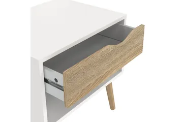 Hostafranc Sängbord 50,2 cm - Vit - Möbler - Bord & matgrupper - Avlastningsbord - Sängbord & nattduksbord