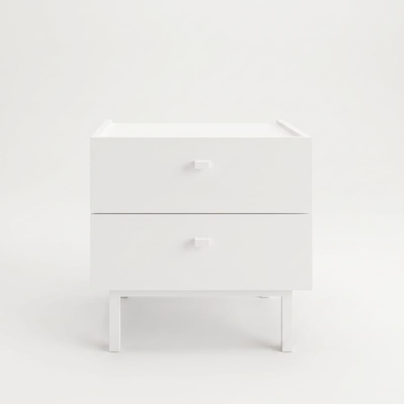Kamulu Sängbord 47,9x47x36,8 cm, Vit