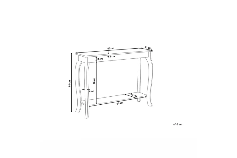 Hartford Konsolbord 100 cm - Vit - Möbler - Bord & matgrupper - Avlastningsbord - Konsolbord & sidobord