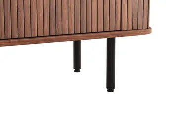 Kopparbo Sideboard med Förvaring Ribbad - Mörkbrunt / Valnöt / Trä - Förvaring - Förvaringsmöbler - Sideboard & skänk