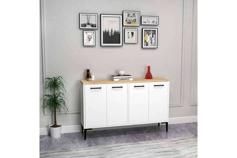 Merion Konsollbord 120 cm - Ek/Vit - Möbler - Bord & matgrupper - Avlastningsbord - Hallbord
