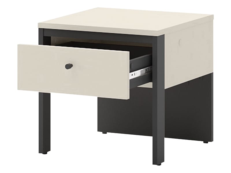 Navron Sängbord 40 cm - Beige/Svart - Möbler - Bord & matgrupper - Avlastningsbord - Sängbord & nattduksbord