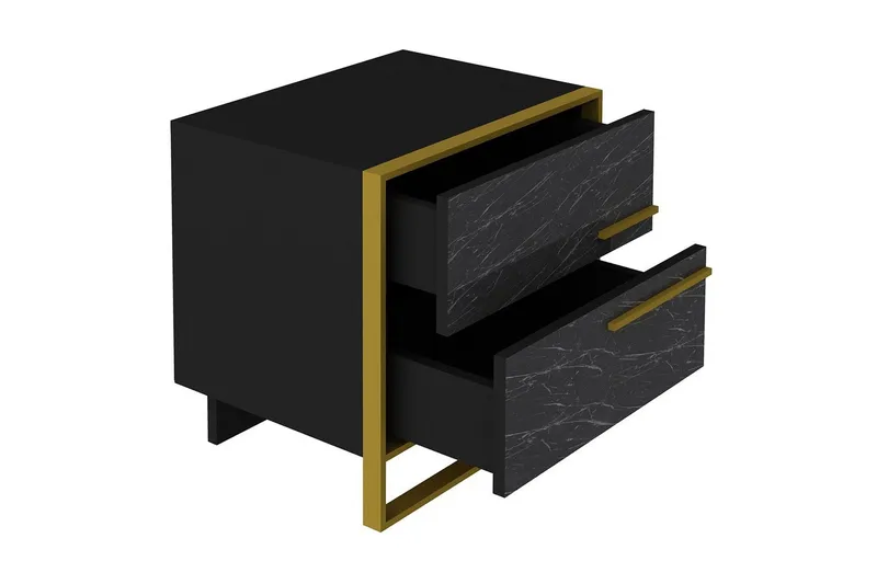Cofield Nattduksbord 50 cm - Guld|Svart - Möbler - Bord & matgrupper - Avlastningsbord - Sängbord & nattduksbord