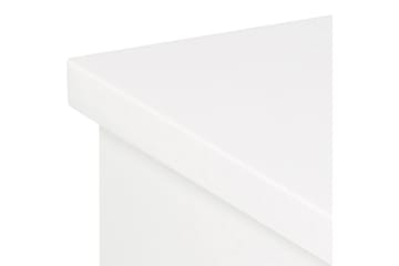 Salmani Vägghängt Sängbord med Förvaring och Lådor i Trä med Metallstativ - Vit - Möbler - Bord & matgrupper - Avlastningsbord - Sängbord & nattduksbord