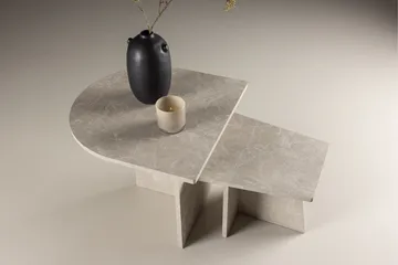 Sala Travertin Soffbord - Beige - Möbler - Bord & matgrupper - Avlastningsbord - Satsbord