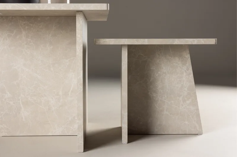 Sala Travertin Soffbord - Beige - Möbler - Bord & matgrupper - Avlastningsbord - Satsbord