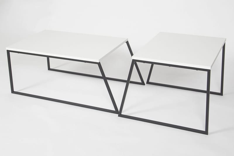 Bodsjö Satsbord 88 cm 2 Bord - Vit - Möbler - Bord & matgrupper - Avlastningsbord - Satsbord