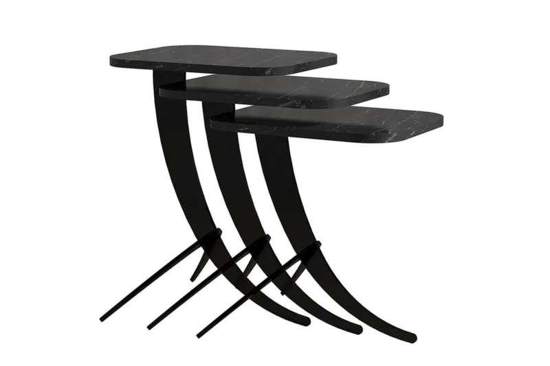 Erykah Satsbord 45 cm, Svart