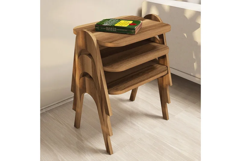 Hovdane Satsbord 49 cm 3 Bord - Brun - Möbler - Bord & matgrupper - Avlastningsbord - Satsbord