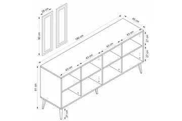 Syrri Konsollbord 180 cm - Sandsten - Möbler - Bord & matgrupper - Avlastningsbord - Hallbord