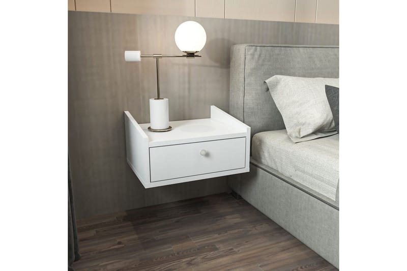 Valros Sängbord 45 cm - Vit - Möbler - Bord & matgrupper - Avlastningsbord - Sängbord & nattduksbord