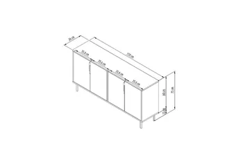Vionis Konsollbord 150 cm - Vit - Möbler - Bord & matgrupper - Avlastningsbord - Hallbord