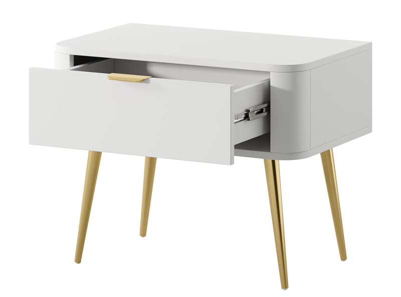 Walia Sängbord 63 cm - Vit - Möbler - Bord & matgrupper - Avlastningsbord - Sängbord & nattduksbord