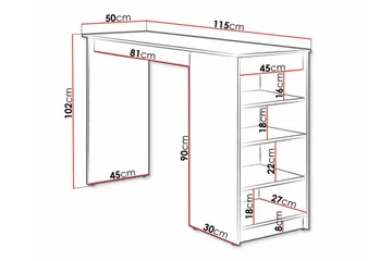 Kintore Barbord 50 cm - Svart - Möbler - Bord & matgrupper - Barbord & ståbord