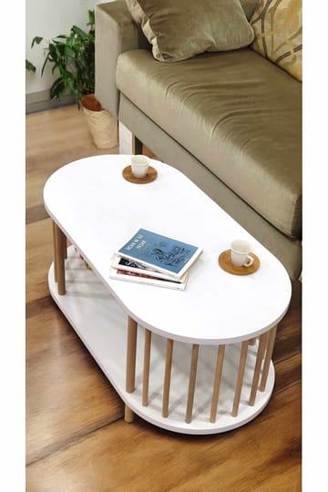 Belvo Soffbord 90x43x45 cm - Vit - Möbler - Bord & matgrupper - Soffbord