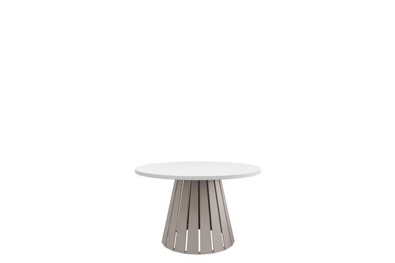 Berber Soffbord 75 cm, Beige/Vit