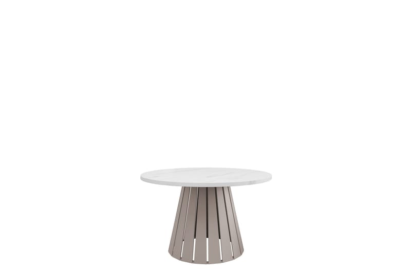 Berber Soffbord 75 cm, Beige/Vit
