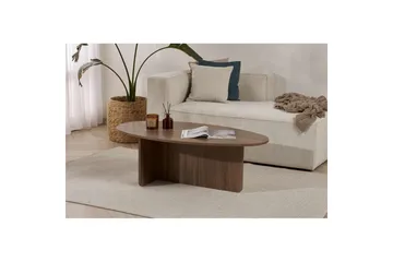 Ceyra Ovalt Soffbord 120 cm i Trä - Brun - Möbler - Bord & matgrupper - Soffbord