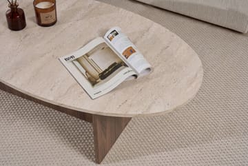 Ceyra Soffbord 120x40x65 cm - Travertine Walnut - Möbler - Bord & matgrupper - Soffbord